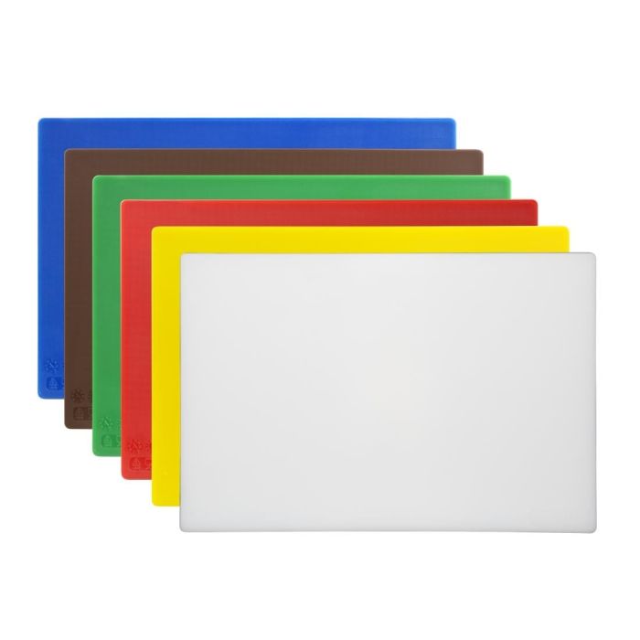 Hygiplas antibacteriële LDPE HACCP snijplanken set van 6.