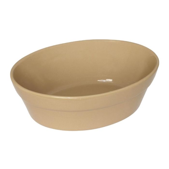 Olympia ovale aardewerk schalen 18 x 13,3 cm.