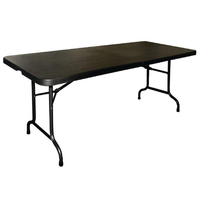 Opklapbare zwarte tafel van 183 cm Bolero