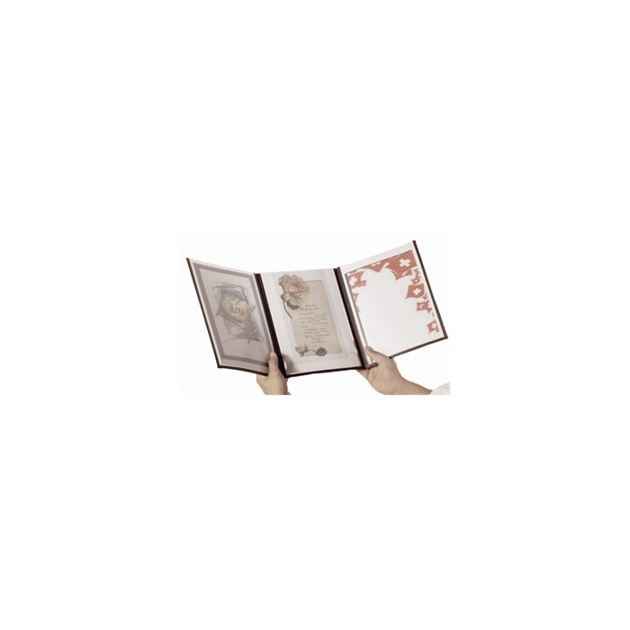 Menuhouders Crystal trio 6 zijden per 3 stuks