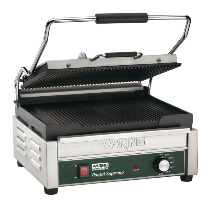 Panini grill van Waring dubbel gegroefd