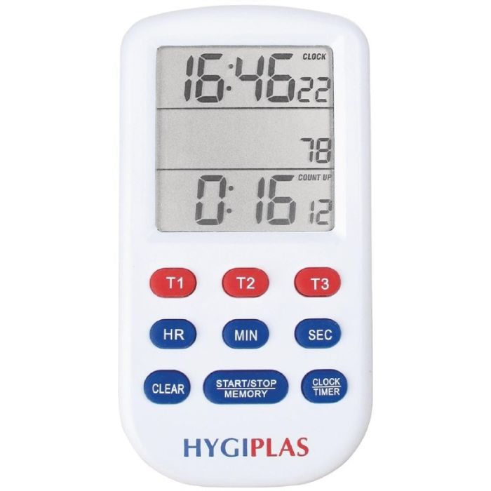 Hygiplas kookwekker met 3voudig display