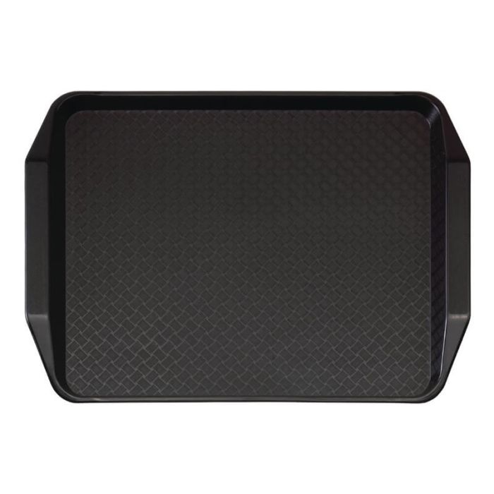 cambro fastfood dienblad met handvatten zwart