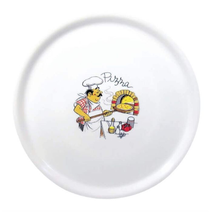 Pizzabord porselein 31 cm design 4.