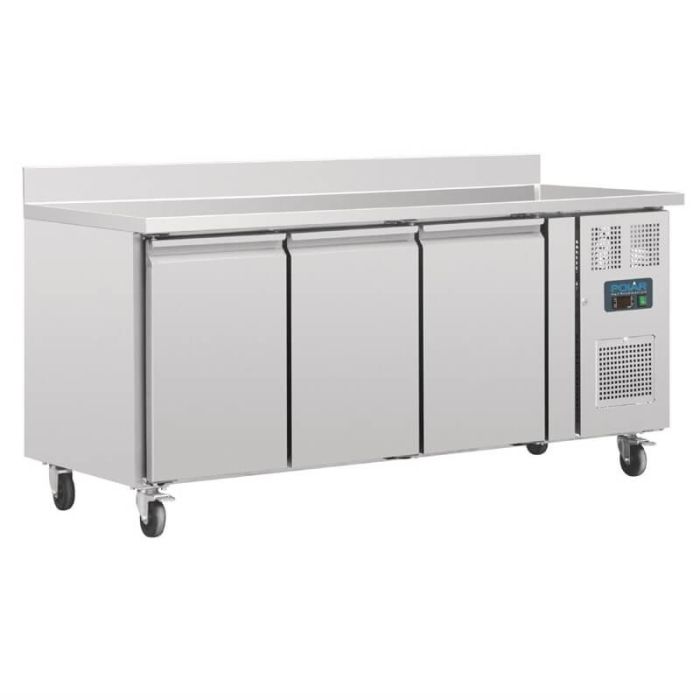 Polar koelwerkbank horeca 3 deuren met waterkering.
