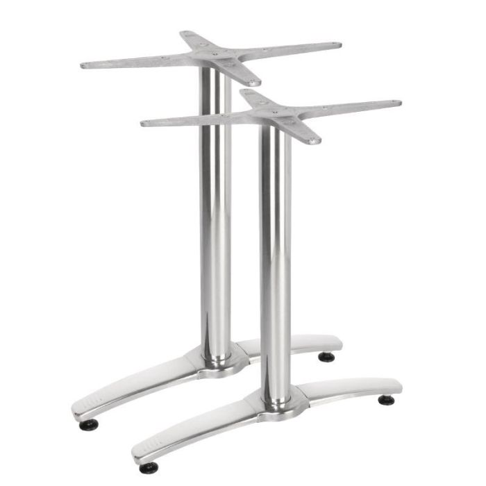dubbele -aluminium-tafelpoten