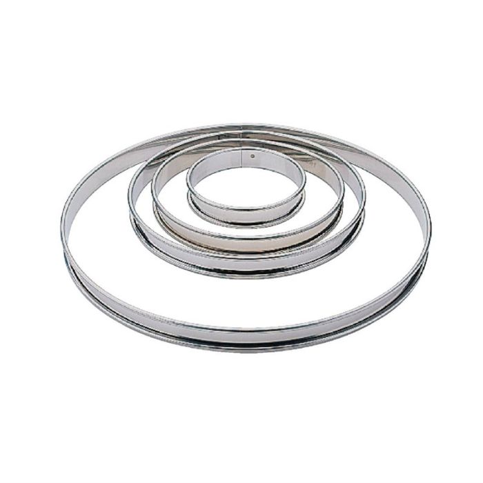 Matfer platte RVS taartring glad 24cm
