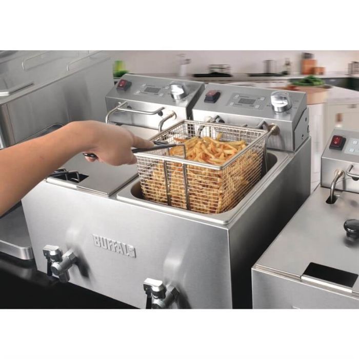 Frituurpan horeca 2 x 8 liter