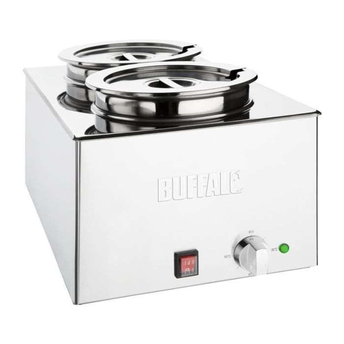 Bain marie met 2 x 5,2 liter pannen.