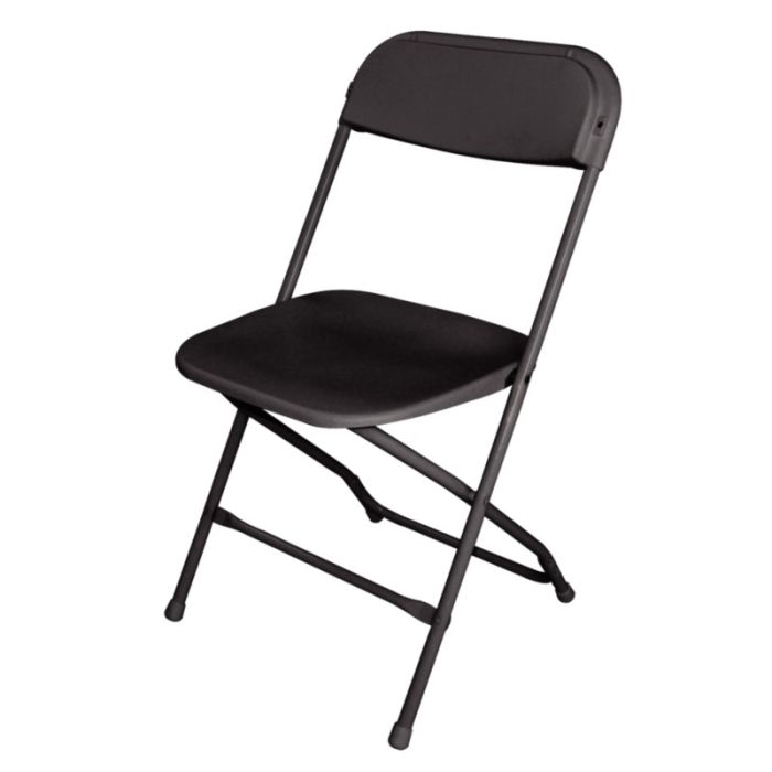 Opklapbare stoelen zwart van Bolero 10 stuks