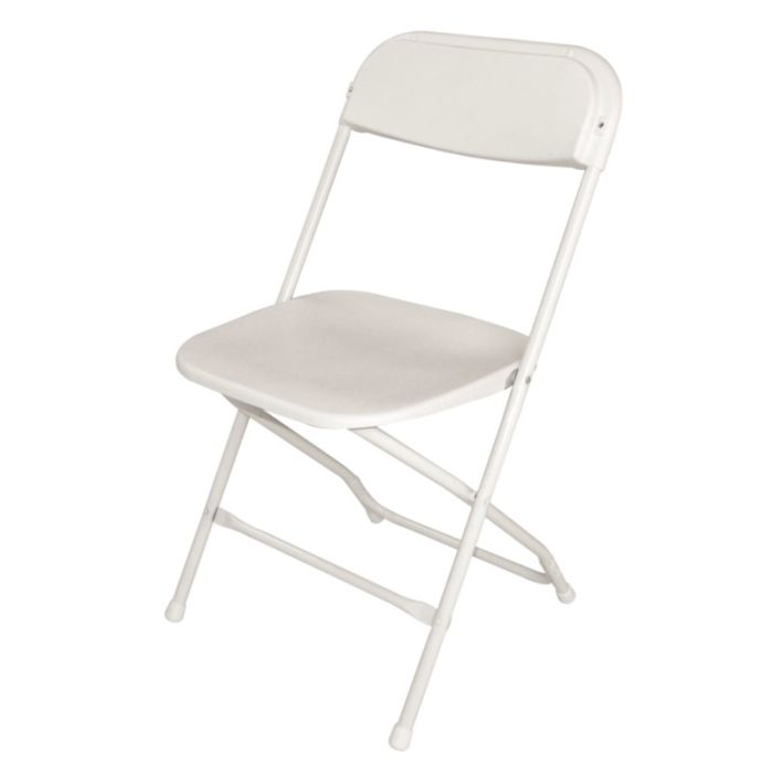 Opklapbare stoelen wit van Bolero 10 stuks