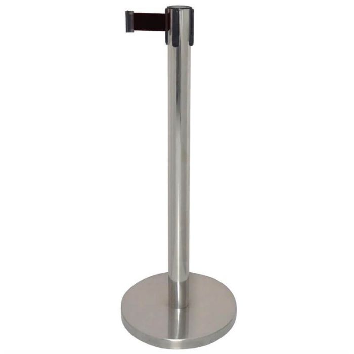 Bolero RVS afzetpaal met 3 meter lint