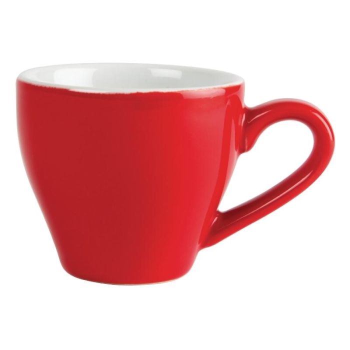 Olympia espresso kop rood 10 cl voor horeca.