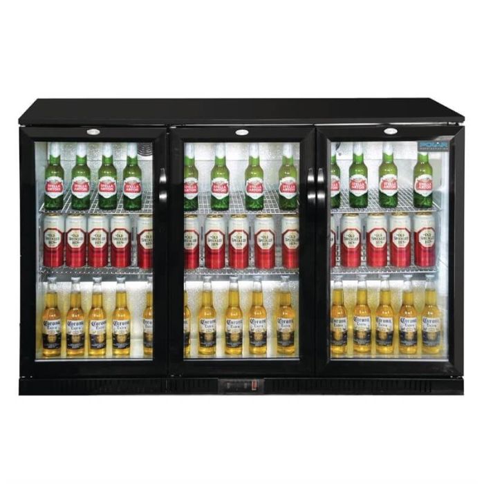 Lage barkoeling met 3 klapdeuren.