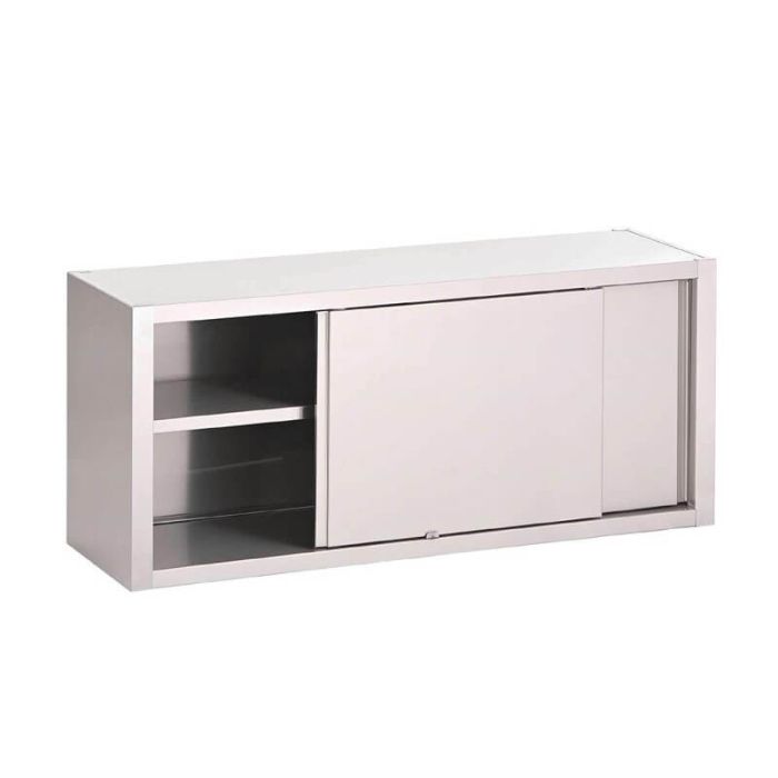 Wandkast RVS met schuifdeuren 180 cm