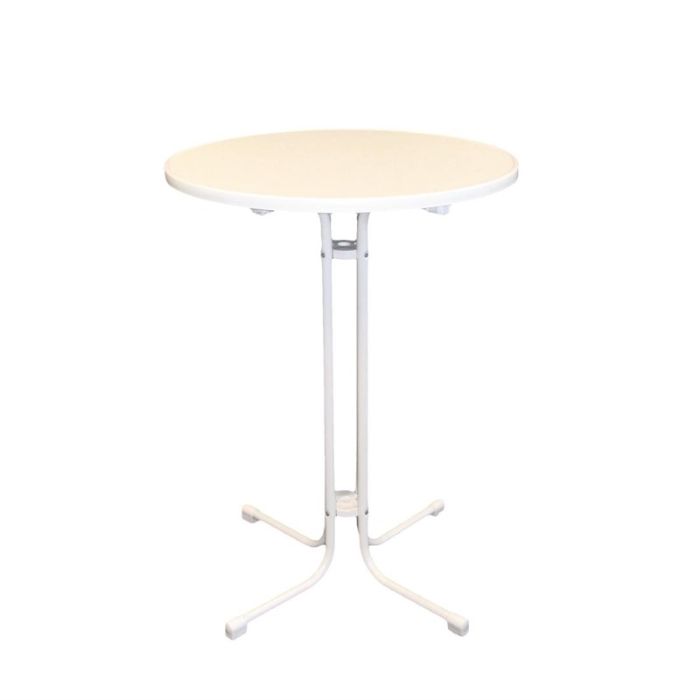 Statafel Monaco wit 80 cm.