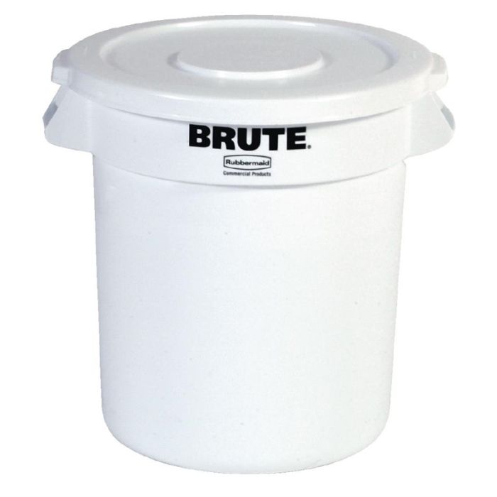 Rubbermaid Brute ronde afval containers wit 37