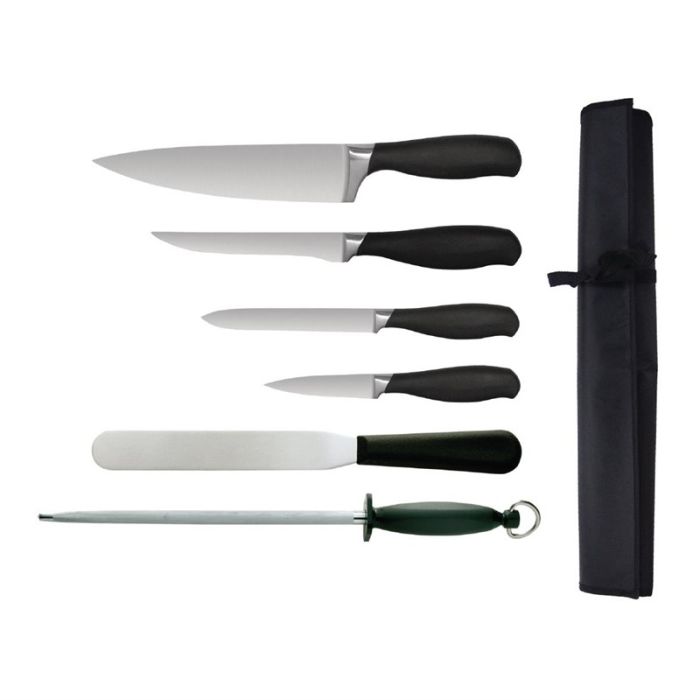 Vogue 6-delige soft-grip messenset.