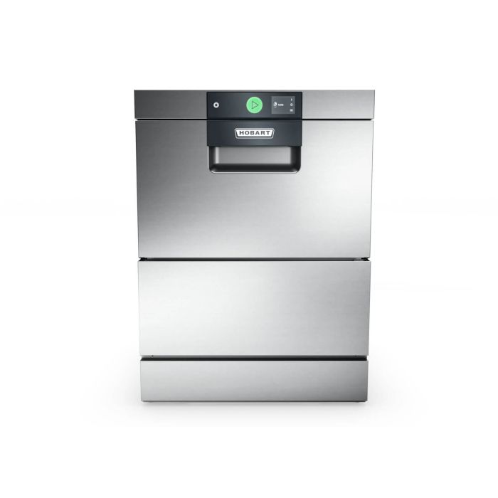 Hobart GPCROI-10C glazenwasmachine met geïntegreerde osmose en Top-Dry voor professioneel gebruik in de horeca.