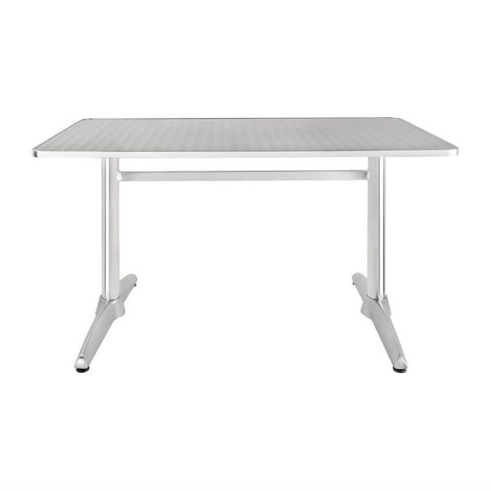 Aluminium tafel met RVS blad van Bolero
