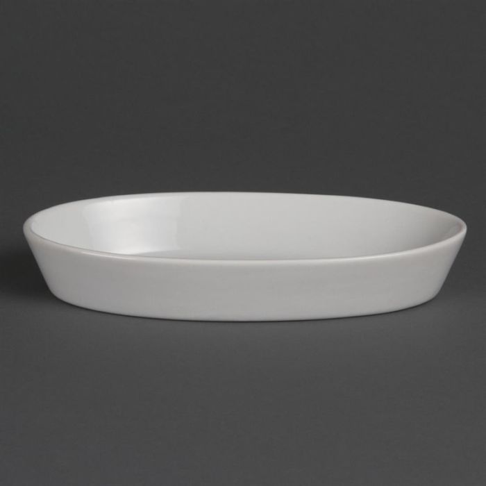 Olympia Whiteware ovale ovenschalen 19,5 cm.