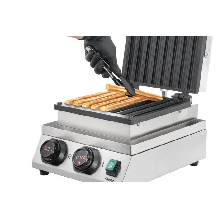 Wafelijzer Churros maken.
