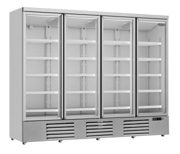 Glasdeurkoelkast met 4 glasdeuren JDE-2025R.