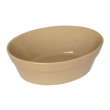 Olympia ovale aardewerk schalen 18 x 13,3 cm.