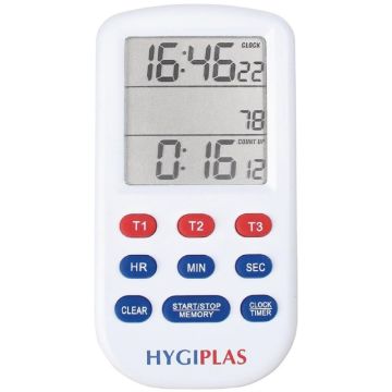 Hygiplas kookwekker met 3voudig display