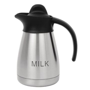 Olympia isoleerkan met schroefdop en opschrift MILK 0