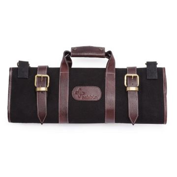 Boldric canvas messenfoedraal zwart 17-delig
