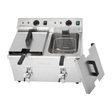 dubbele friteuse op inductie 2 x 3 KW.