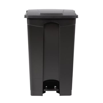Jantex afvalemmer zwart 87L