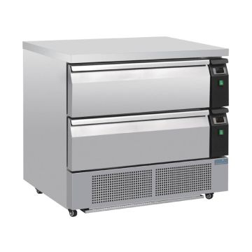 Polar U-serie compacte vriezer 2 lades 4x GN 1/1