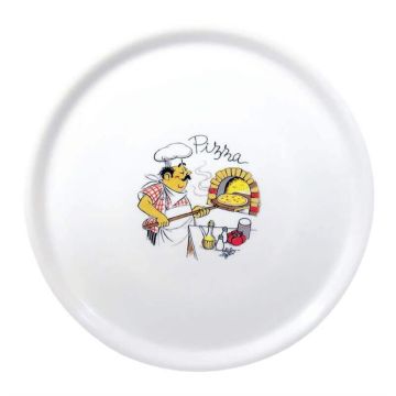 Pizzabord porselein 31 cm design 4.