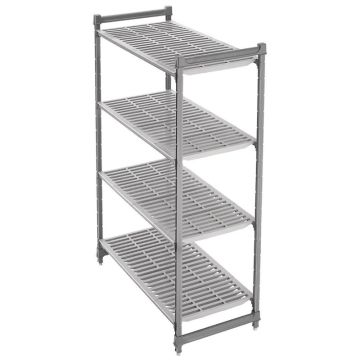Cambro stelling 183cm hoog 4 schappen - 46cm diep - 137