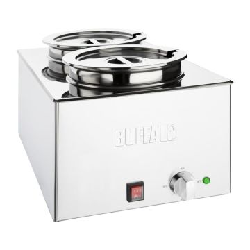 Bain marie met 2 x 5,2 liter pannen.