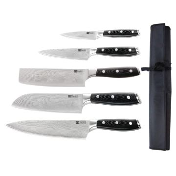 Tsuki Series 7 5-delige messenset met foedraal