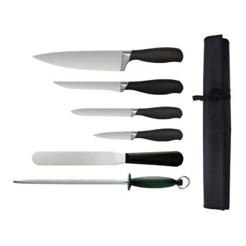 Vogue 6-delige soft-grip messenset.