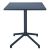 Bolero Porto opklapbare horecatafel leisteenblauw 70 x 70 cm.