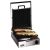 contactgrill met enkele gegroefde platen .
