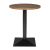 Ronde tafel met zwaar onderstel.