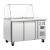 Polar U-serie GN gekoelde saladette met glazen opzetvitrine 2-deurs.
