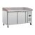 Pizza werkbank met marmeren blad 428 Liter.