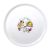Pizzabord porselein met chef decoratie 33 cm - design 4.