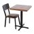 vintage stoelen mokka 4 stuks.