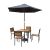 acacia houten tafel vierkant 80 cm