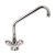 Heavy duty monobloc mengkraan met draaiknoppen en kraan van 30 cm.
