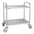 Vogue RVS serveerwagen met 2 bladen Small