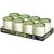 Bolsius kaarsen starlight in glas 8 stuks.